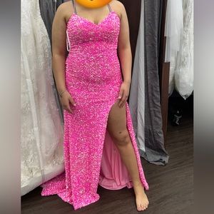 Brand New Hot pink prom dress-